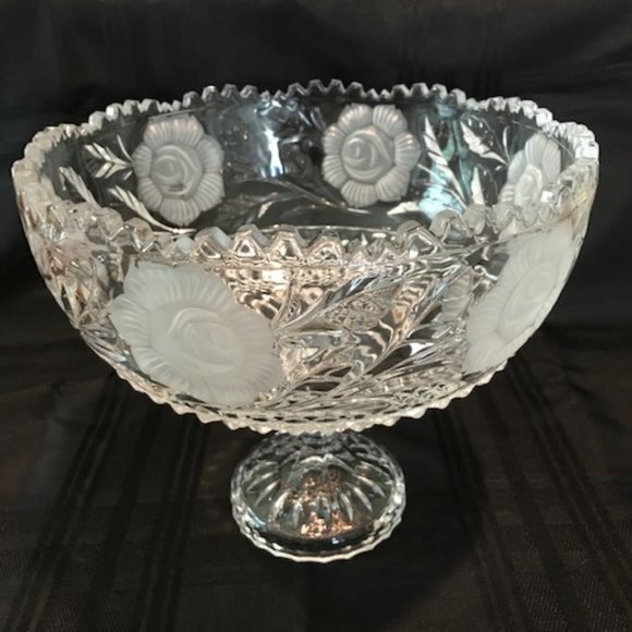 Accents Vintage Lead Crystal Pedestal Bowl Poshmark
